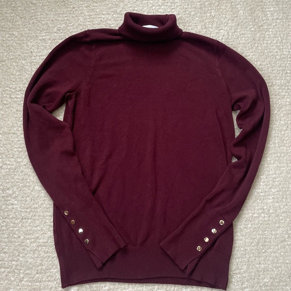 Jersey De Punto ZARA Cuello Alto Para Mujer Morado
